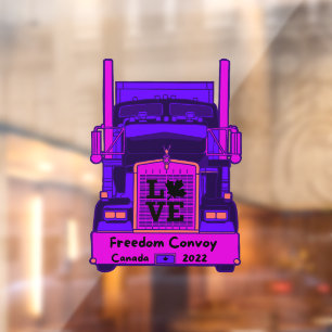 Colorful Canadian Freedom Convoy