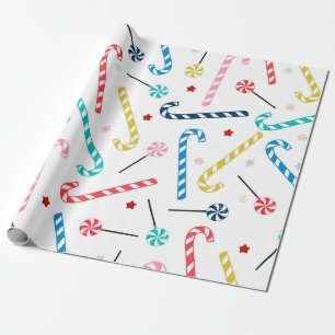 Colorful candies Christmas  Wrapping Paper