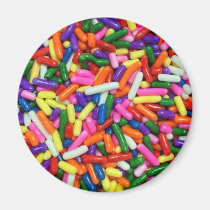 Colorful Candy Sprinkles Magnet