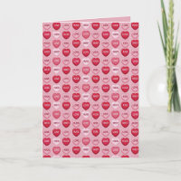 colorful candy Valentine's day heart pattern