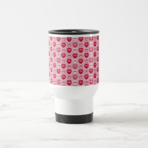 colorful candy Valentine's day heart pattern Travel Mug