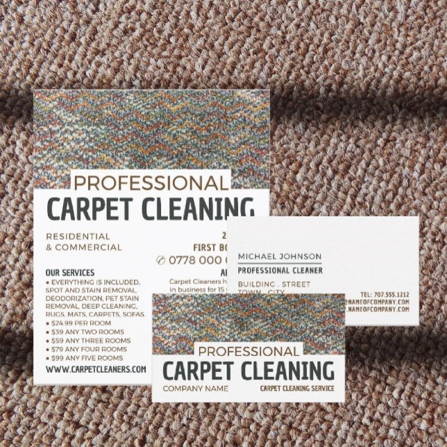 Colorful Carpet, Carpet Cleaner, Cleaning Service Flyer (Creator Uploaded)