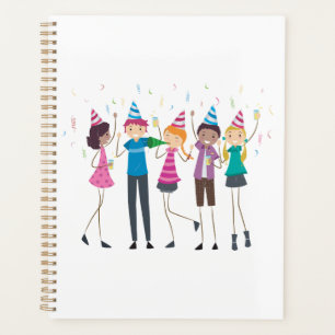 Colorful Cartoon Kids Party Celebration Planner