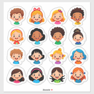 Colorful Cartoon Kids Stickers