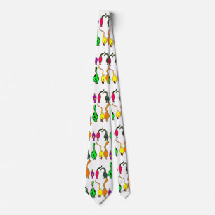 Colorful Cat Butts Pattern Tie