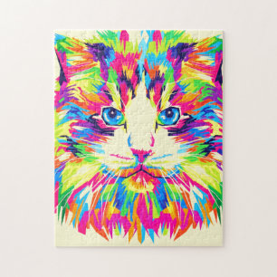 Colorful Cat Jigsaw Puzzle
