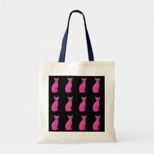 COLORFUL CATS PINKCAT FELINE HANDBAGS TOTES