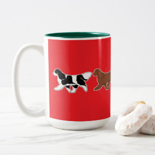 Colorful Cavalier Parade Two-Tone Coffee Mug