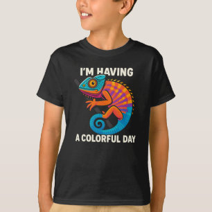 Colorful Chameleon Lizard Life Rainbow Reptile T-Shirt