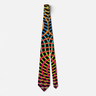 Colorful Chaos Fun Art Tie