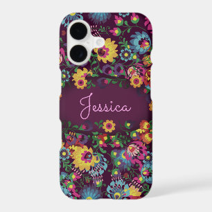 Colorful Chaotic Floral Pattern Personalised