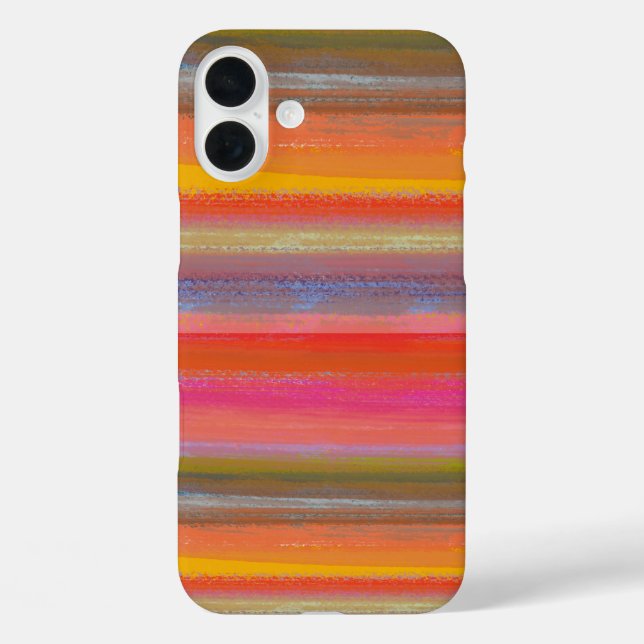 Colorful Charcoal Boho Stripes Case-Mate iPhone Case (Back)