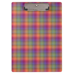 Colorful Checker Abstract Pattern Clipboard
