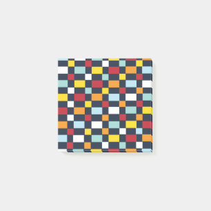 Colorful Checkerboard Pattern  Post-it Notes