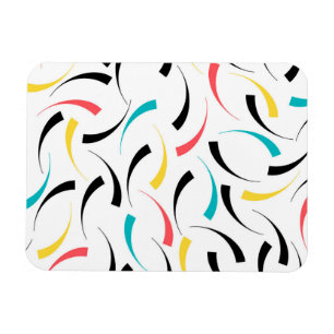 Colorful, cheerful, modern, trendy urban graphic magnet