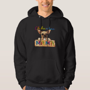 Colorful Chihuahua Mama Dog Mom Hoodie