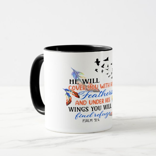 COLORFUL CHRISTIAN QUOTE   MUG (Front Left)