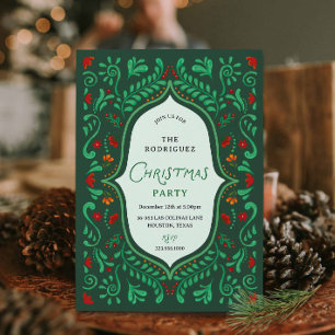 Colorful Christmas Fiesta Party Invitation