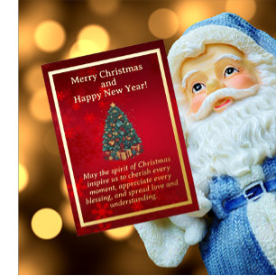 Colorful Christmas Tree Foil Card