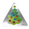 COLORFUL CHRISTMAS TREE IN GREEN GOLD SPARKLES