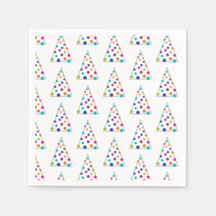 Colorful Christmas Tree Napkin