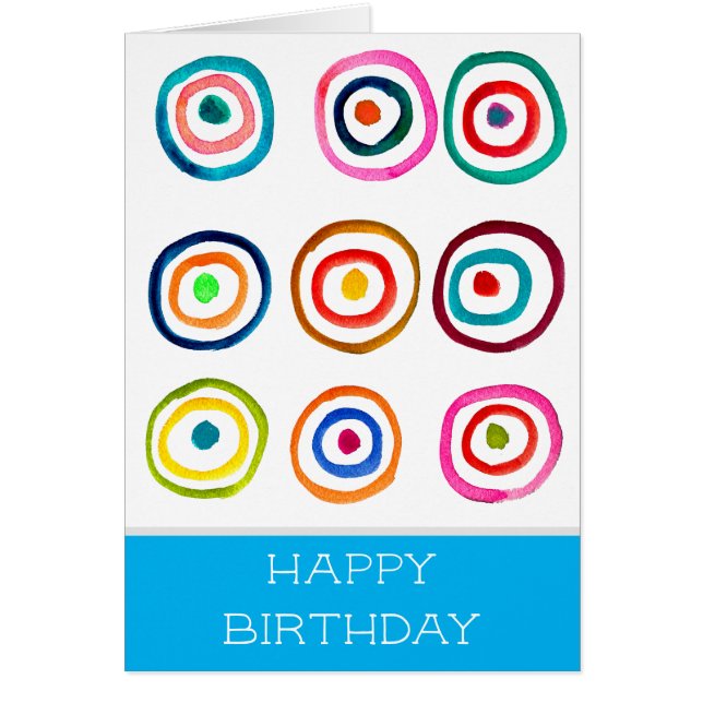 Colorful circle rainbow watercolor (Front)