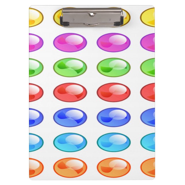 COLORFUL CIRCLES PATTERN CLIPBOARD (Front)