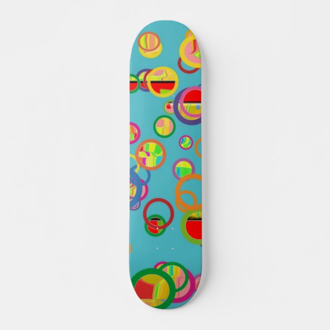 Colorful Circles Skateboard (Front)
