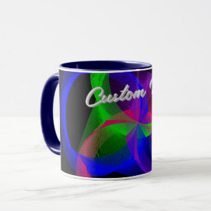 Colorful Circular Blend Geometric Coffee Mug