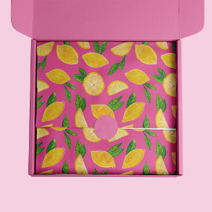Colorful Citrus Lemon Fruit pattern Tissue Paper