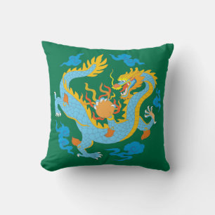 Colorful Classic Chinese Dragon Cushion
