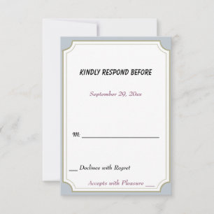 COLORFUL CLIMBING SWEET PEA FLOWERS RSVP CARD