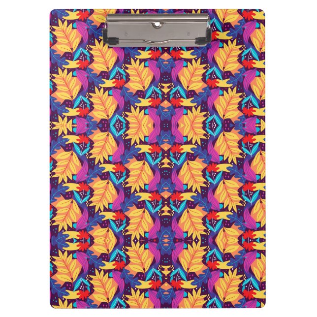 Colorful clipboard with vibrant geometric  (Front)
