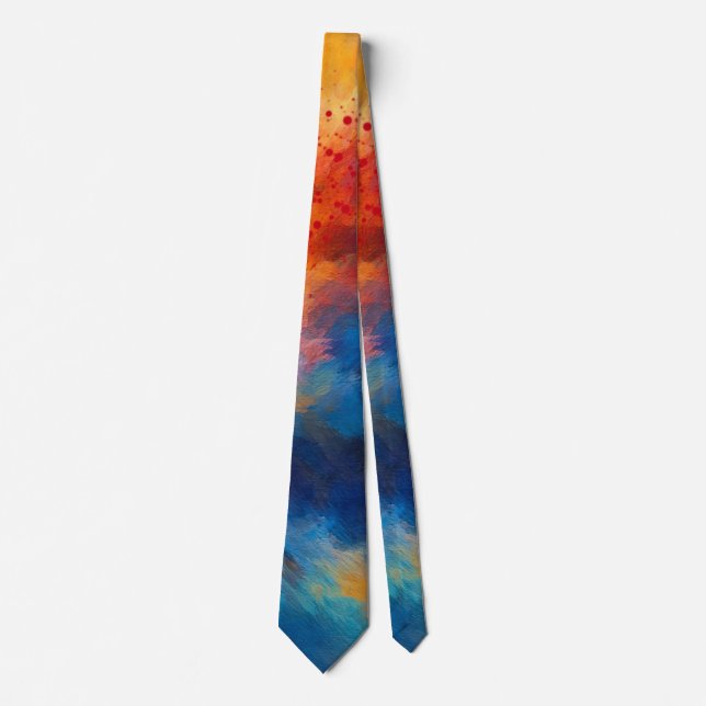 Colorful Clouds in Motion Tie (Front)