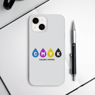 Colorful CMYK Ink Drops Phone Case