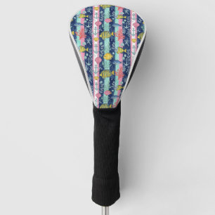 Colorful Coastal Sea Life Pattern (2) Golf Head Cover