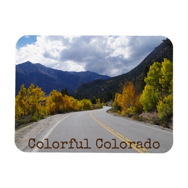 Colorful Colorado Autumn Independence Pass Magnet (Horizontal)