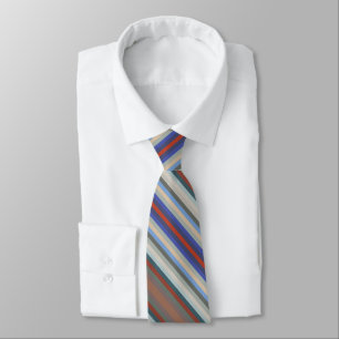 Colorful Colors Of The Year Diagonal Stripes  Tie