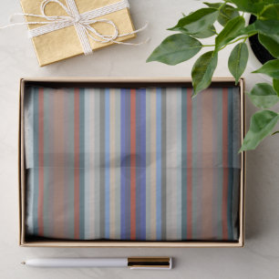 Colorful Colors Of The Year Stripes Pattern  Tissue Paper