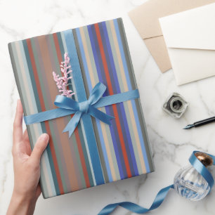 Colorful Colors Of The Year Stripes Pattern Wrapping Paper