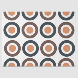 Colorful Concentric Circles Birthday Tissue Paper