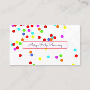 Colorful Confetti Business Card