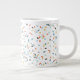 Colorful Confetti Fall Pattern Large Coffee Mug