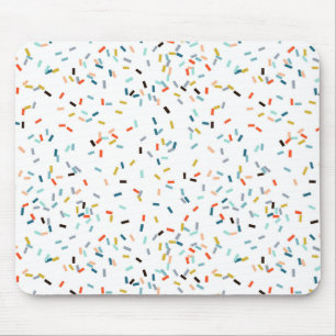 Colorful Confetti Fall Pattern Mouse Pad