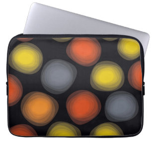 Colorful, cool, modern, trendy flower abstraction laptop sleeve