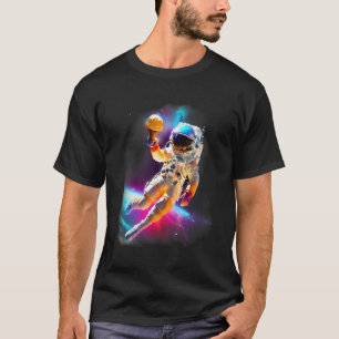 Colorful Cosmic Ice Cream Astronaut T-Shirt