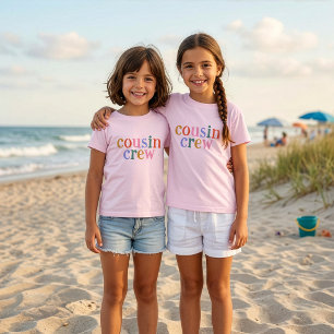 Colorful Cousin Crew Matching Family T-Shirt