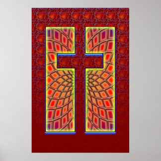 COLORFUL CROSS POSTER