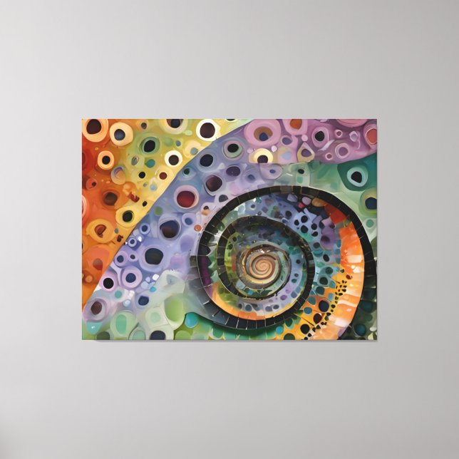 colorful cushion canvas print (Front)