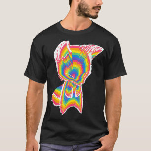 Colorful Cute Baby Foes  Rainbow Color Pop Art Fo  T-Shirt